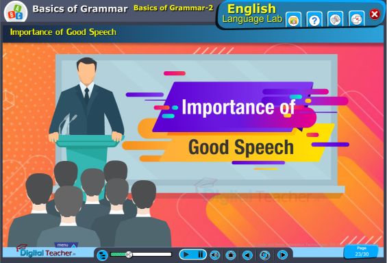 Importance of good speech it helps the audience to hear and understand the message clearly.